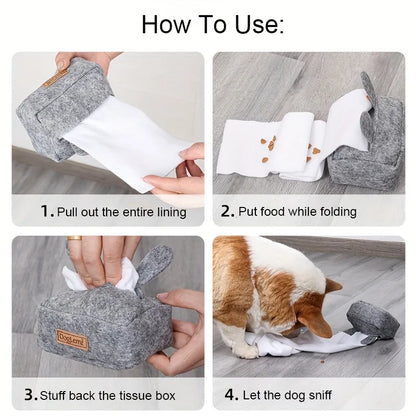 Plush Dog Snuffle Toy – Interactive Chew & Slow Feeding Toy for Small & Medium Dogs