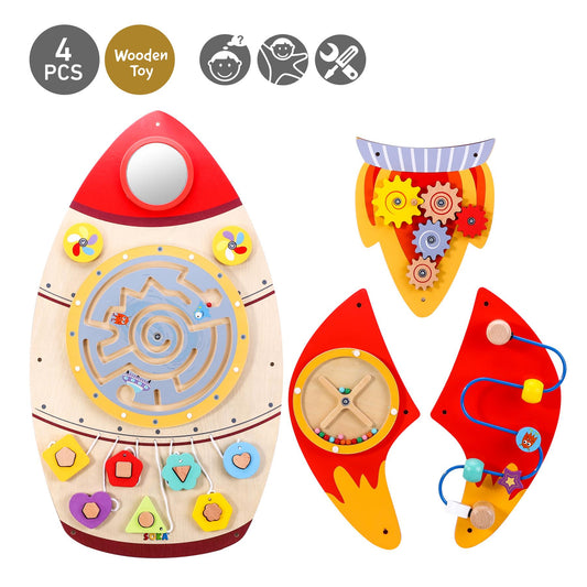 Blast Off Wooden Rocket Play Station