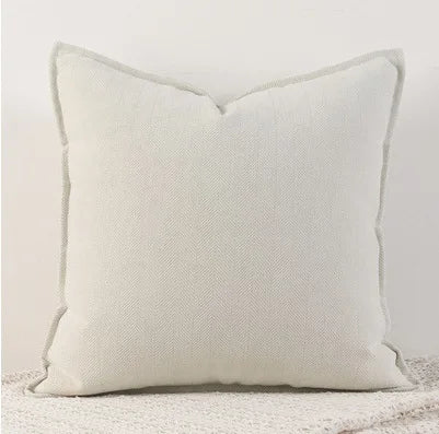 Modern Chenille Throw Cushion Covers with Zipper - 8 Colours