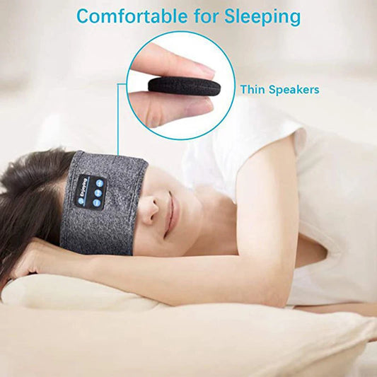 Bluetooth Music Headband – Wireless Sports & Sleep Headphones with Built-in Mic for Running, Yoga & Relaxation