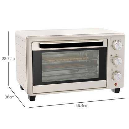 21L Compact Electric Oven with Adjustable Temp & Timer