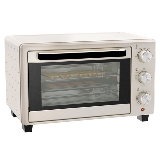 21L Compact Electric Oven with Adjustable Temp & Timer