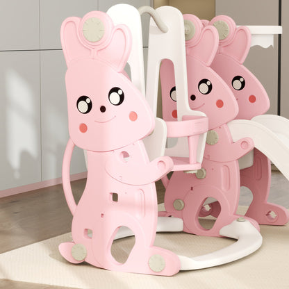 AIYAPLAY Rabbit Playground Set: 4-in-1 Slide, Swing & Climber for Kids!
