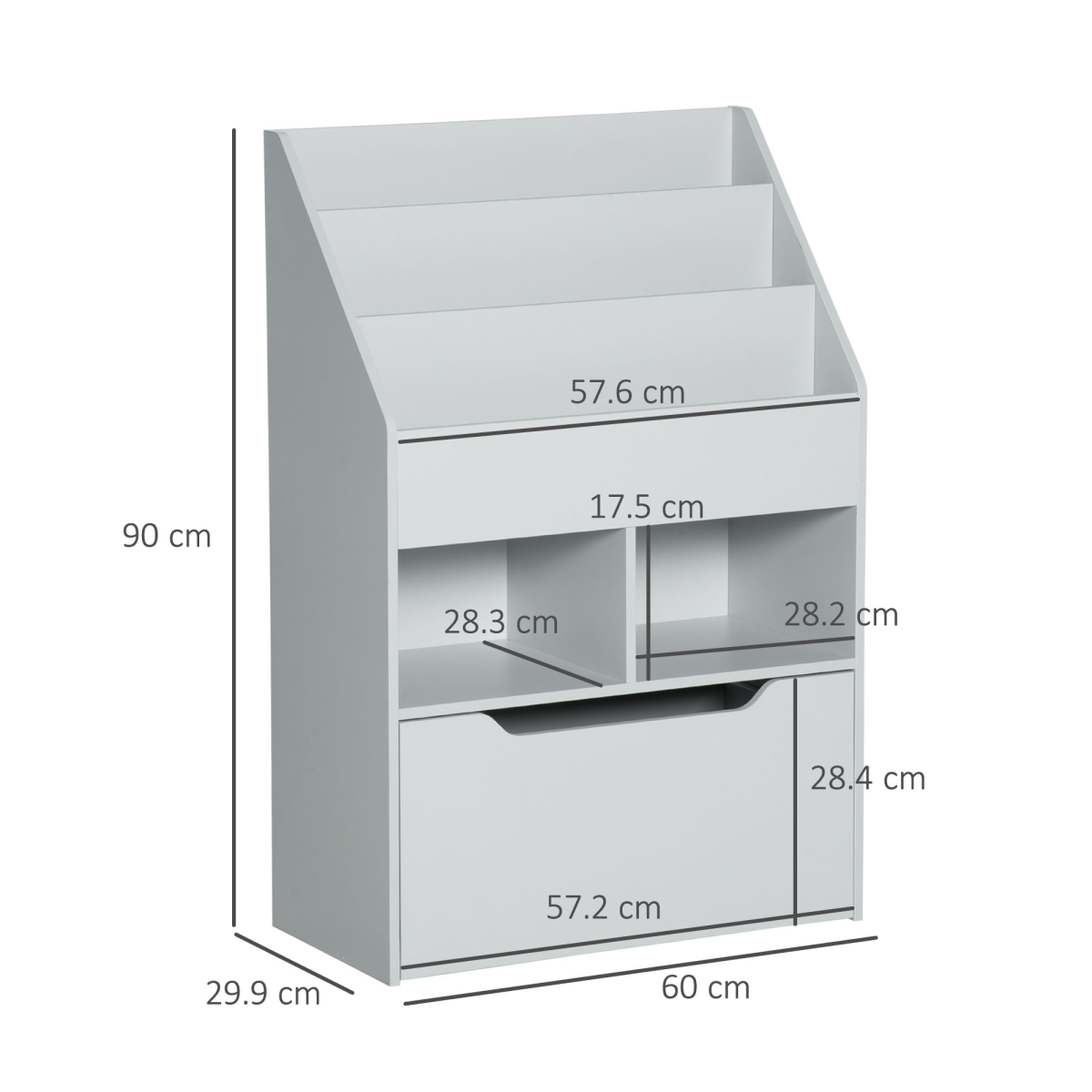 Kids Bookcase & Toy Box: Mobile, Compact Storage Solution for Young Readers