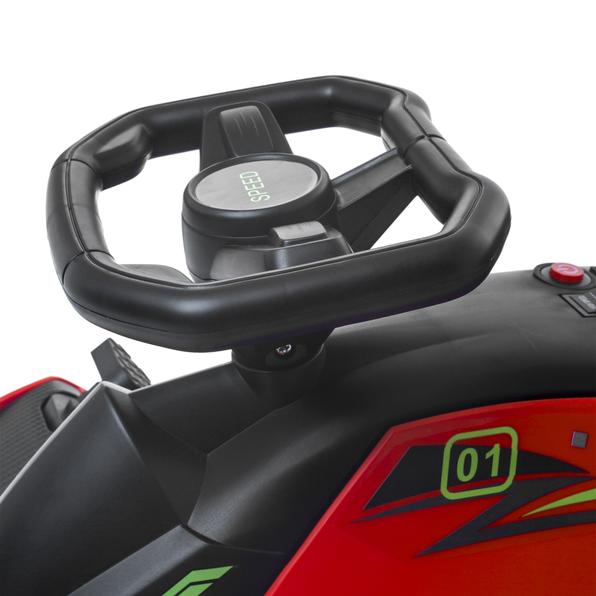 12V Electric Go-Kart: Music & LED Fun for Kids Aged 8-12