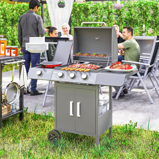 3+1 Burner Gas BBQ Grill