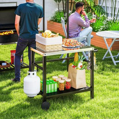 Portable BBQ Trolley With Wheels