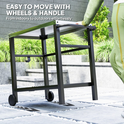 Portable BBQ Trolley With Wheels