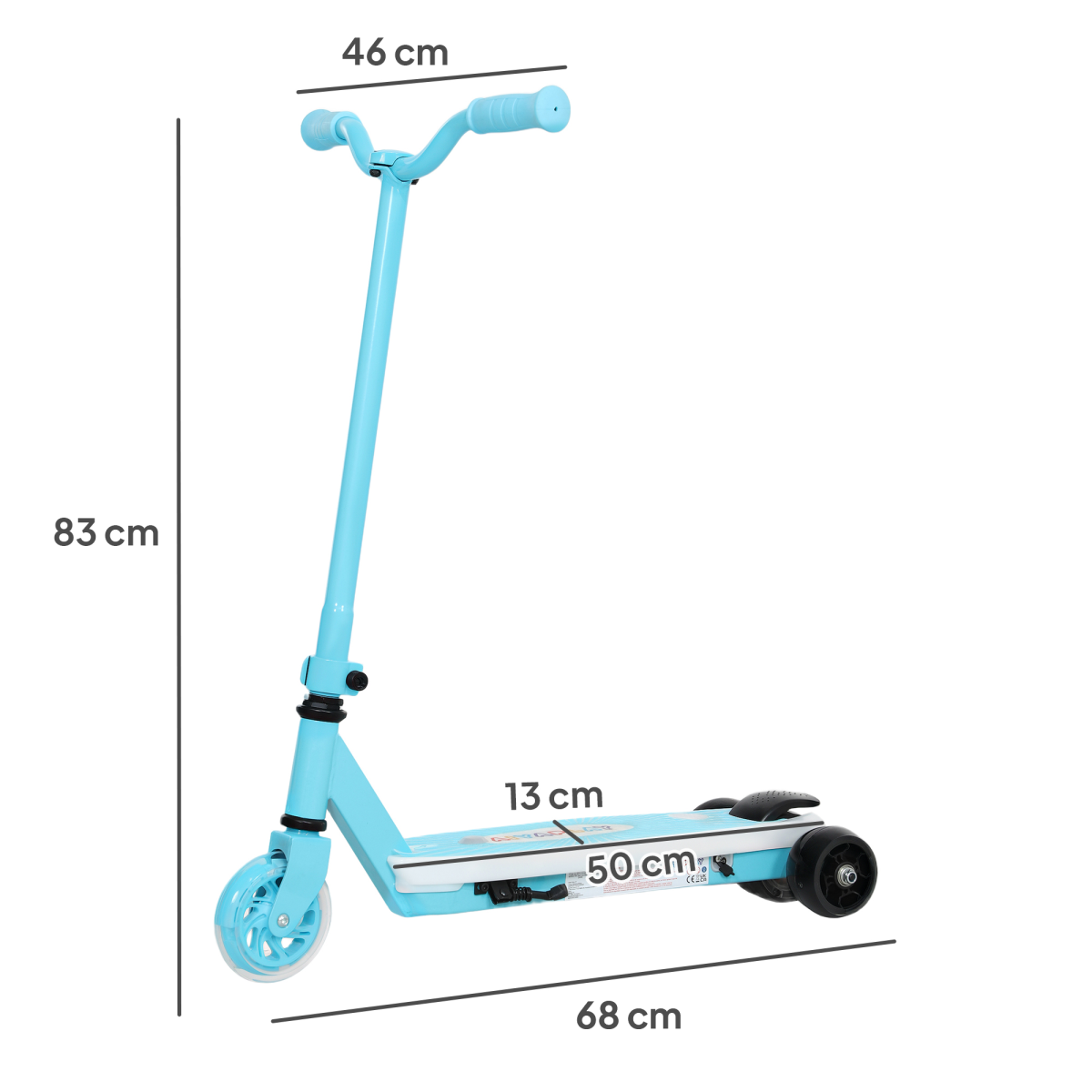AIYAPLAY Kids Electric Scooter with Balance Wheels for Ages 4-7