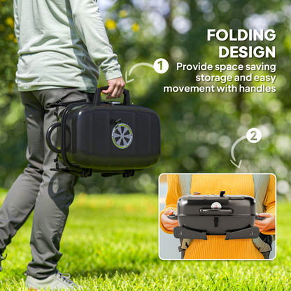 Portable Charcoal BBQ Grill – Perfect for Camping Adventures