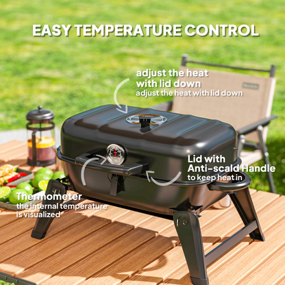 Portable Charcoal BBQ Grill – Perfect for Camping Adventures