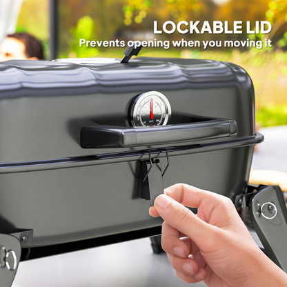 Portable Charcoal BBQ Grill – Perfect for Camping Adventures