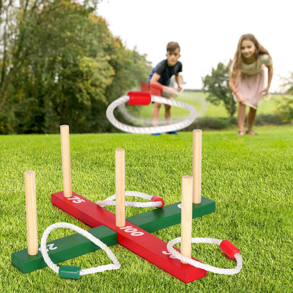 VINSANI Garden Quoits Game Outdoor Fun for Kids & Adults