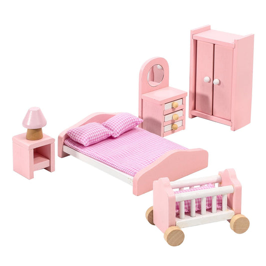 Enchanting 6-Piece Dollhouse Bedroom Set