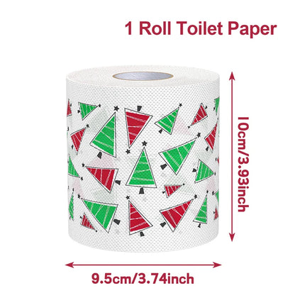 Christmas Toilet Paper Roll – Funny Merry Christmas & Happy 2026 New Year Tissue for Holiday Bathroom Décor