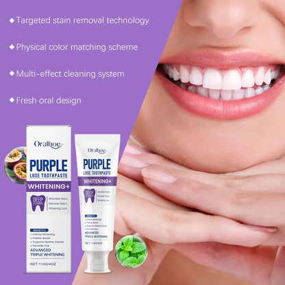Purple Teeth Whitening Luxe Toothpaste