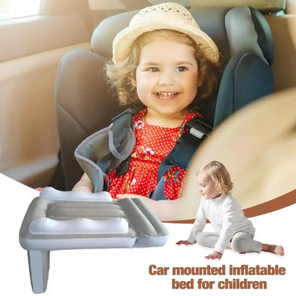 Inflatable Airplane Bed for Kids – Baby Travel Seat Extender with High Sides for Comfortable Flights