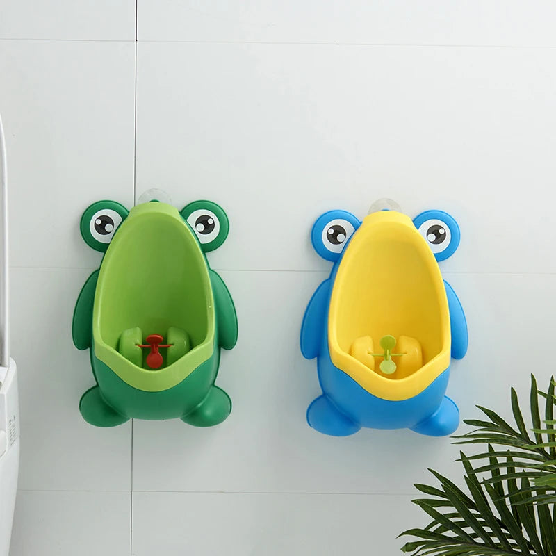 Cartoon Frog Baby Boy Urinal – Wall-Mounted Toilet Training Pot for Toddlers