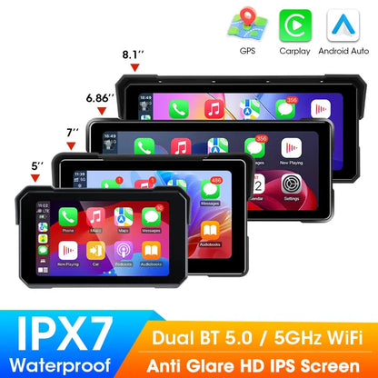 Waterproof Motorcycle Android Wireless Carplay