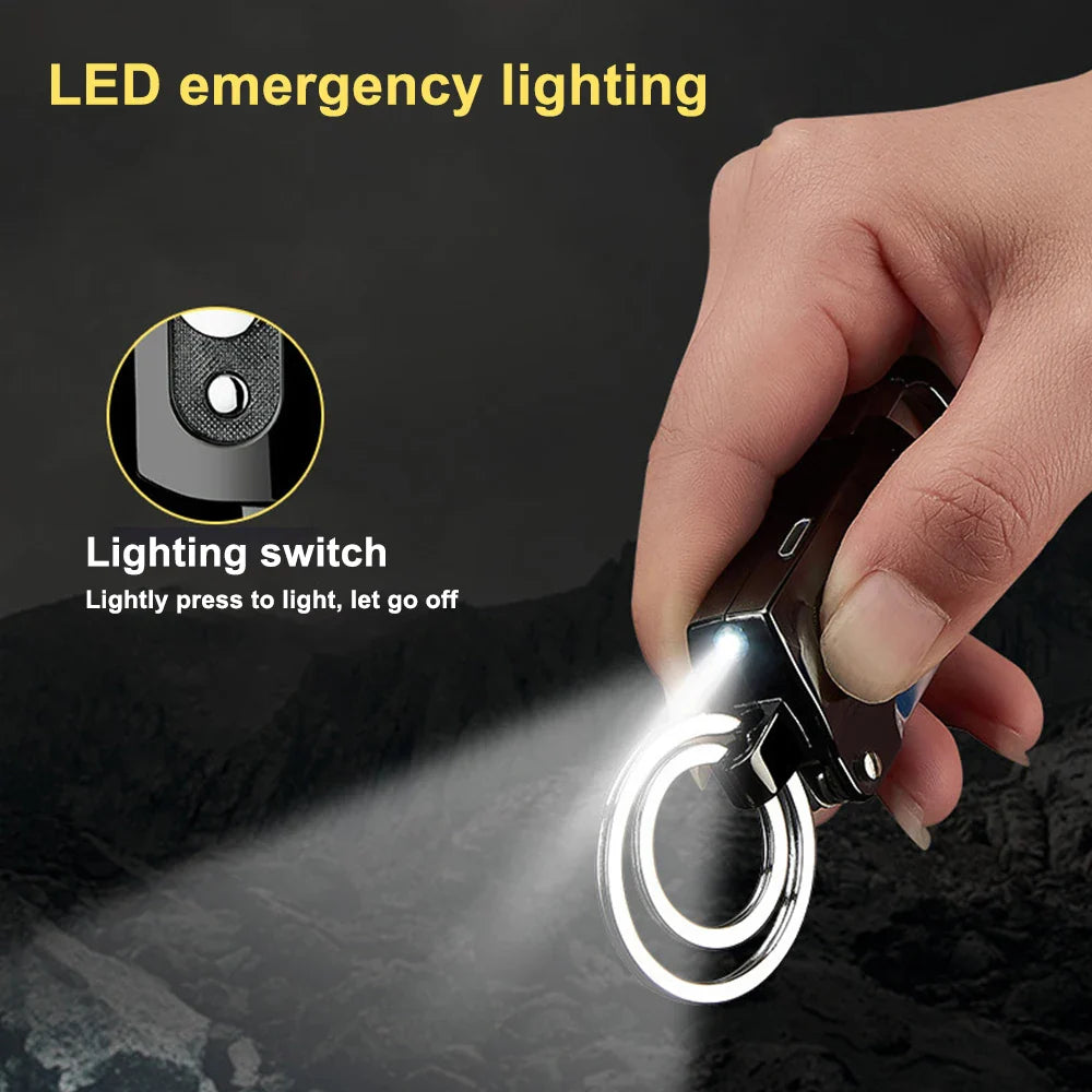 Multifunctional keychain lighter