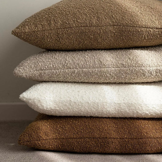 Stylish Textured Bouclé Cushion Covers - 12 Colours