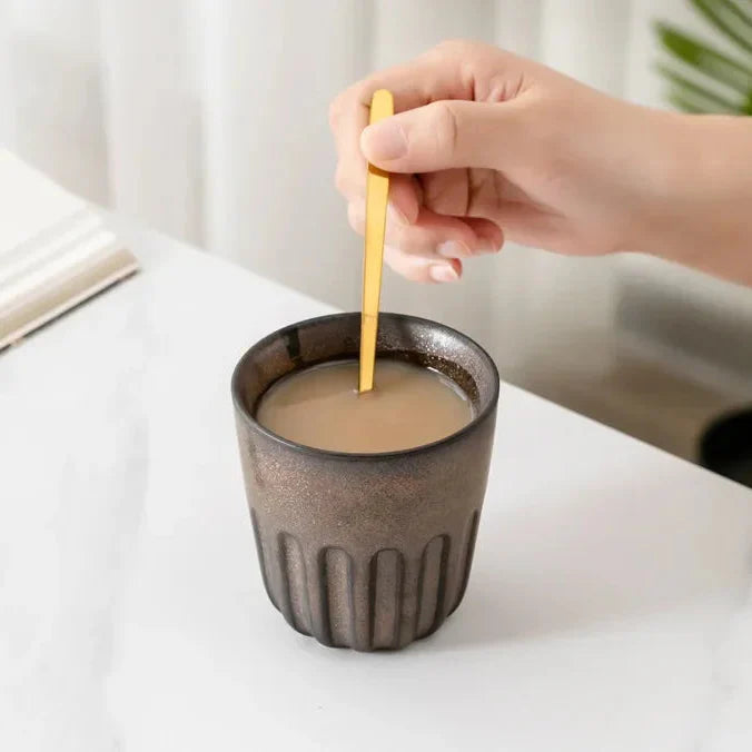 Set of 2, 4 & 6 Premium Stoneware Ceramic Coffee Tumbler Mugs - 5 Colours