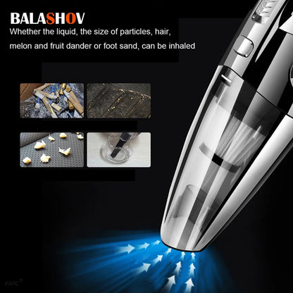 Wireless Handheld Vacuum Cleaner – Powerful Cyclone Suction, Rechargeable for Car & Home