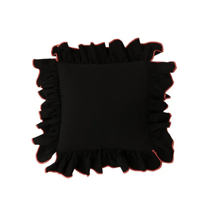 Ruffle Cotton Cushion Cover - 6 Colours
