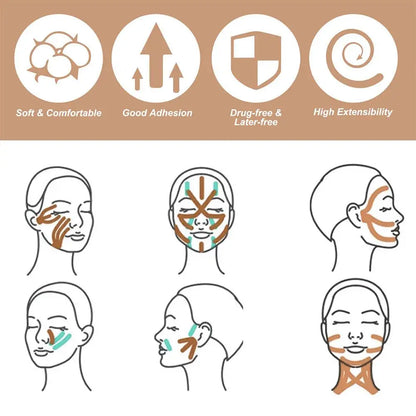 Elastic Face Lifting Tape