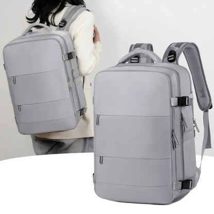 Mummy Nappy Backpack – Large Capacity Waterproof Diaper Bag with Shoe Storage & Multi-Layer Design