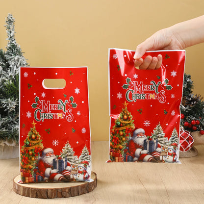 Christmas Candy Gift Bags – 10/25/50pcs Merry Christmas Packaging Bags for Holiday Treats & Gifts 2025–2026