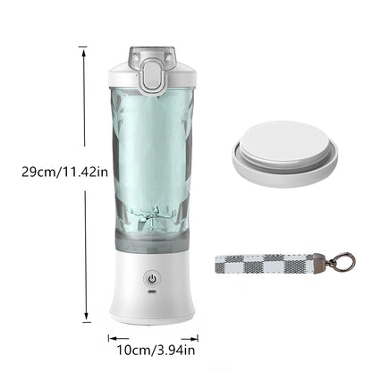 Portable Cordless Blender – 18oz Rechargeable Smoothie Maker with Leakproof Lid
