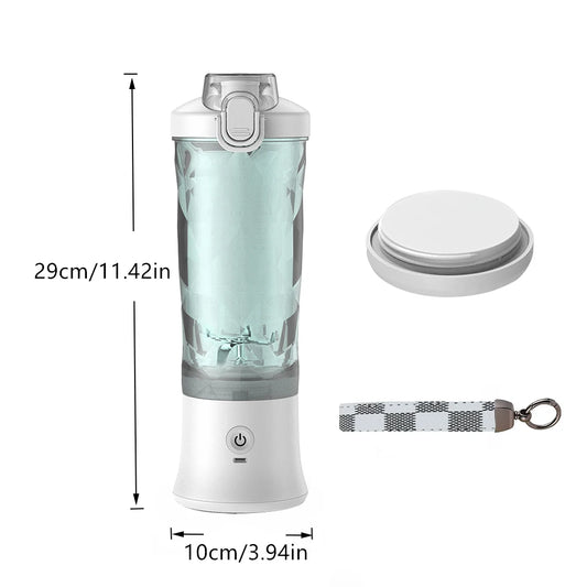Portable Cordless Blender – 18oz Rechargeable Smoothie Maker with Leakproof Lid
