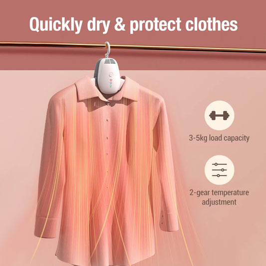 Electric Clothes Drying Rack – Portable Folding Clothes Dryer with UV Sterilization for Home & Travel