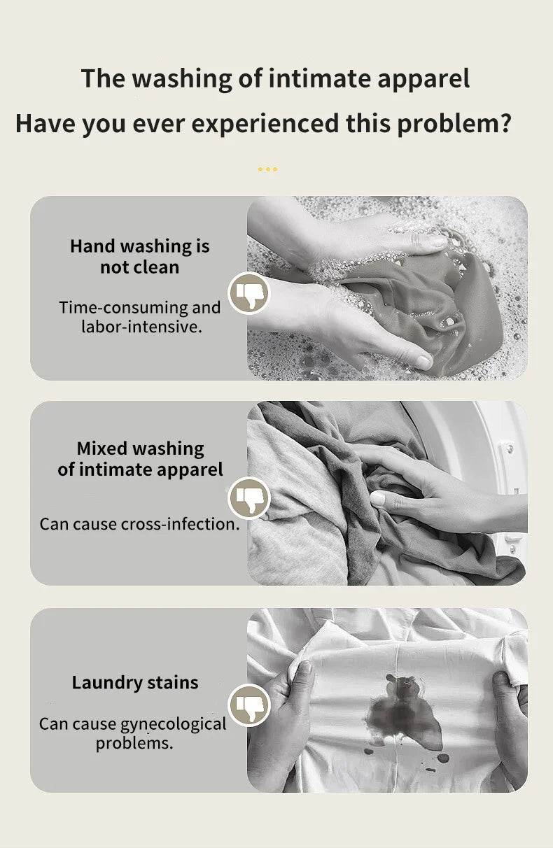 Wireless Mini Washing Machine – 1L Portable Underwear & Socks Cleaner with Dehydration Function