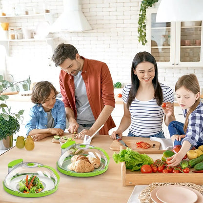 Microwave Splatter Cover With Water Steamer