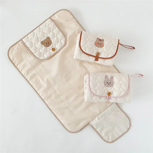 Portable Baby Changing Pad – Foldable Waterproof Travel Diaper Changing Station