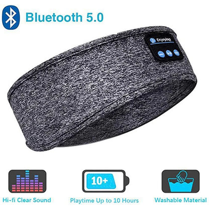 Bluetooth Music Headband – Wireless Sports & Sleep Headphones with Built-in Mic for Running, Yoga & Relaxation