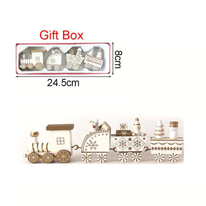 Wooden Christmas Train Decoration – Moving Train Ornament for Home, Tree & New Year Holiday Gifts 2025