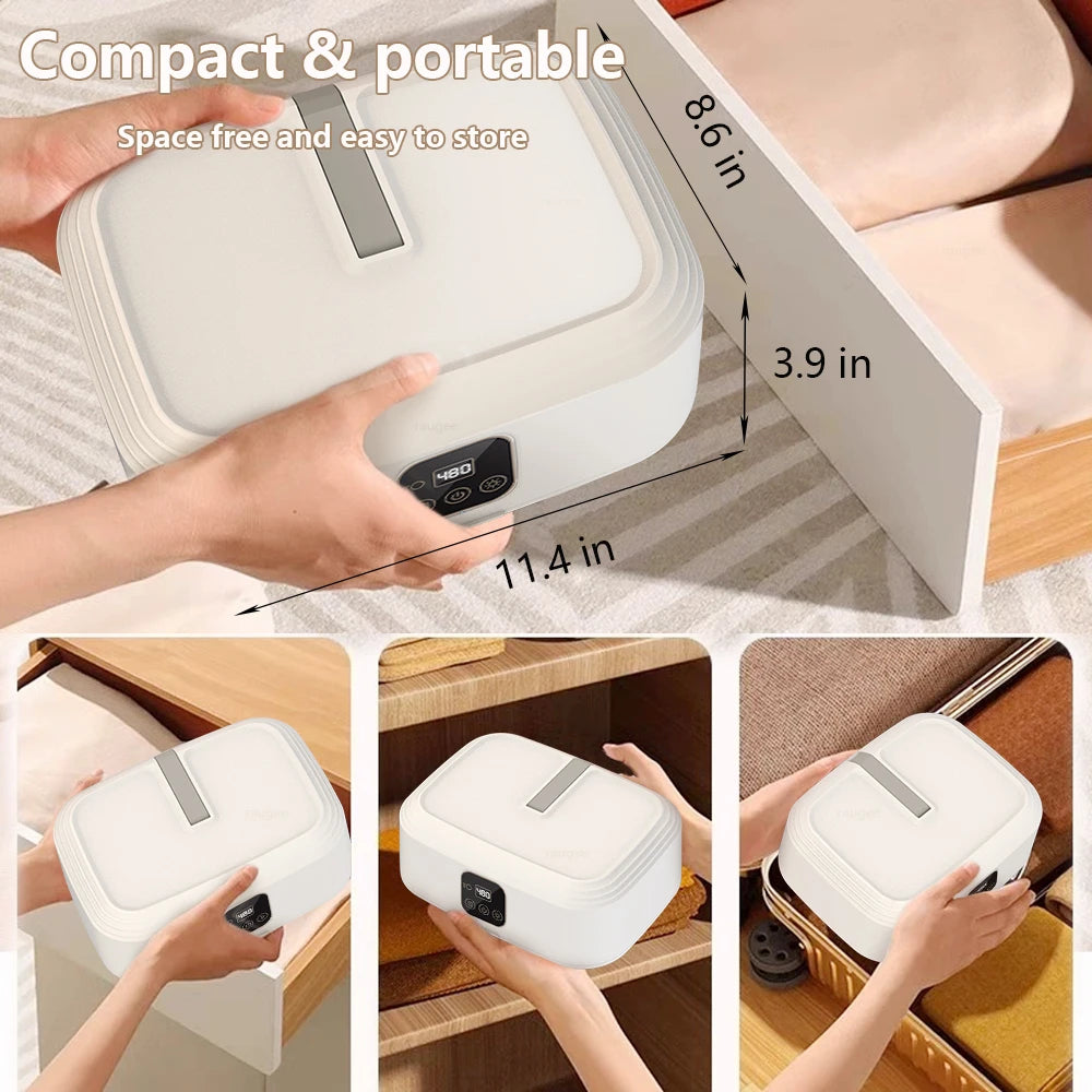 Portable Electric Clothes Dryer – Foldable Laundry Dryer with UV Sterilization for Home & Travel