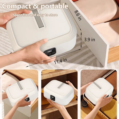 Portable Electric Clothes Dryer – Foldable Laundry Dryer with UV Sterilization for Home & Travel