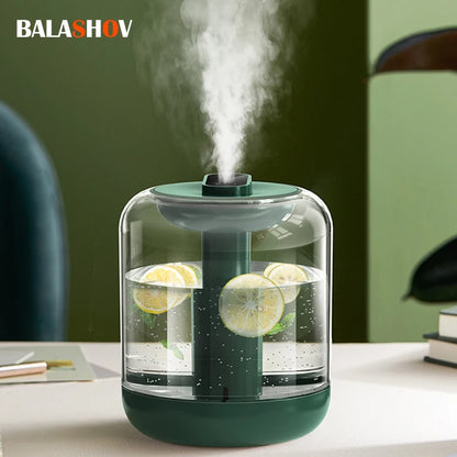 Rechargeable Air Humidifier – 1L Essential Oil Diffuser with LED Light & USB Mist Maker