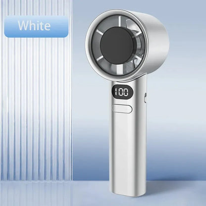 Portable Bladeless Hand Fan – 120 Speeds USB Rechargeable Mini Personal Fan