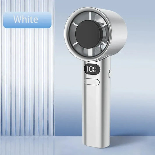 Portable Bladeless Hand Fan – 120 Speeds USB Rechargeable Mini Personal Fan