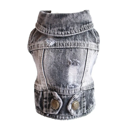 Cool Dog Denim Jacket – Fashion Pet Coat for Small & Medium Dogs