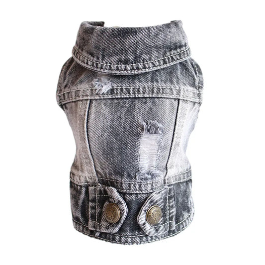 Cool Dog Denim Jacket – Fashion Pet Coat for Small & Medium Dogs