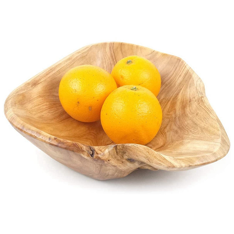 Natural Solid Wood Fruit Bowls - 2 Sizes
