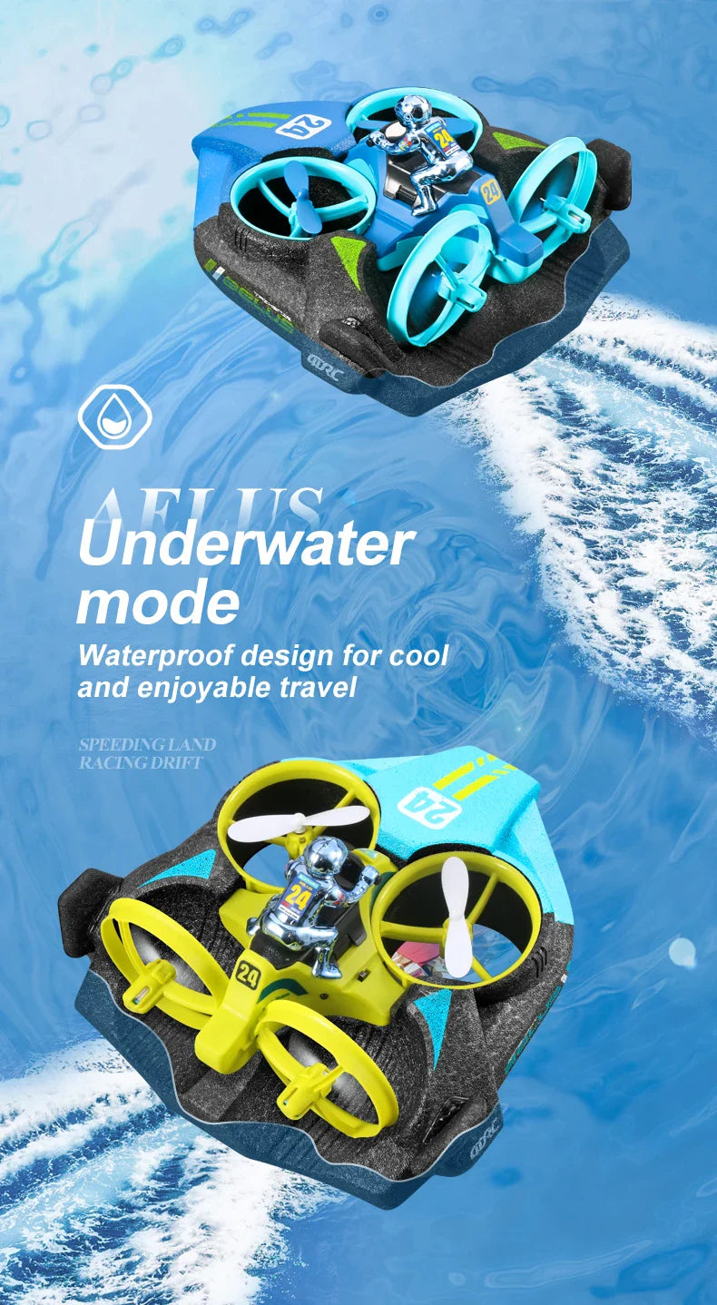 RC 3 in 1 Sea Land And Air Flying Boat Car Toy