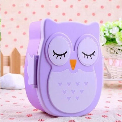 Portable Kids Lunch Box – Plastic Bento Food Container with Cutlery for School & Travel