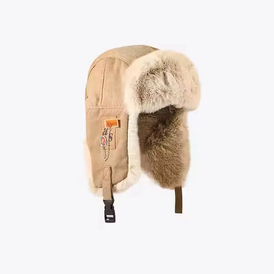 Winter Bomber Hat – Unisex Thick Fur Ushanka with Earflaps, Windproof Russian Ski Cap for Men & Women